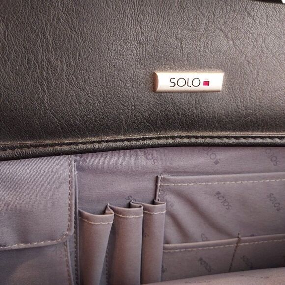 Solo Brief case Black VGC - Picture 5 of 7